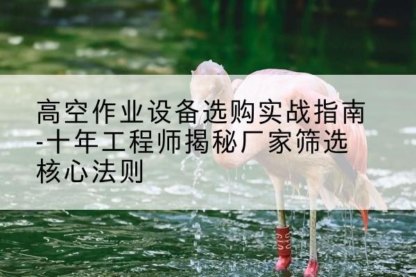泸定剪叉式升降机厂家-高空作业设备选购实战指南-十年工程师揭秘厂家筛选核心法则