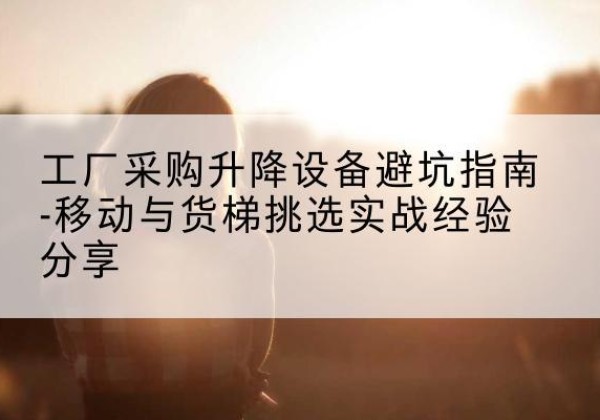 泸定移动式升降机怎么选-工厂采购升降设备避坑指南-移动与货梯挑选实战经验分享